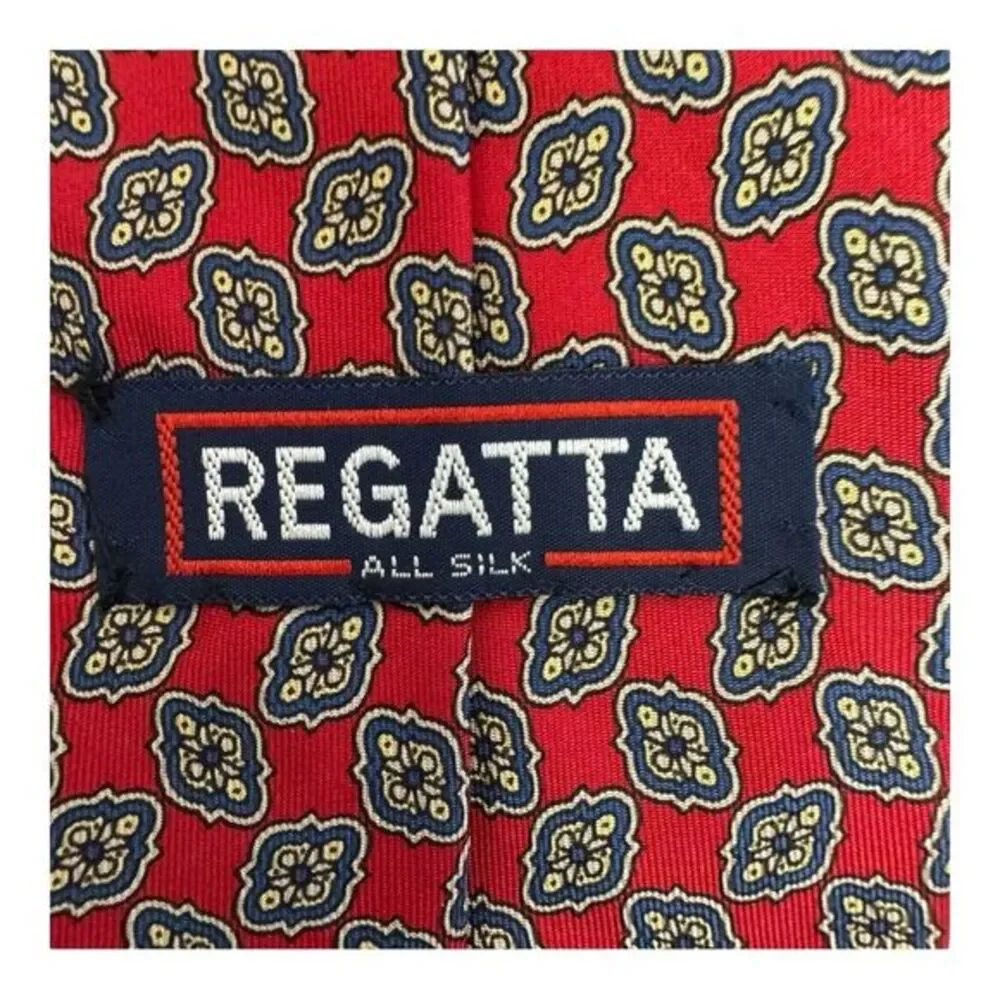Red Paisley Silk‎ Necktie Classic Men's Business Formal Tie